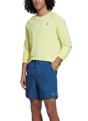 BASS OUTDOOR Mens Path Long Sleeve Crewneck T Shirt Sulpher Spring Yellow XL