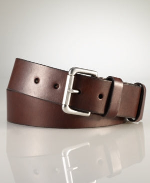 Polo Ralph Lauren Mens Brown Leather Belt Size 34