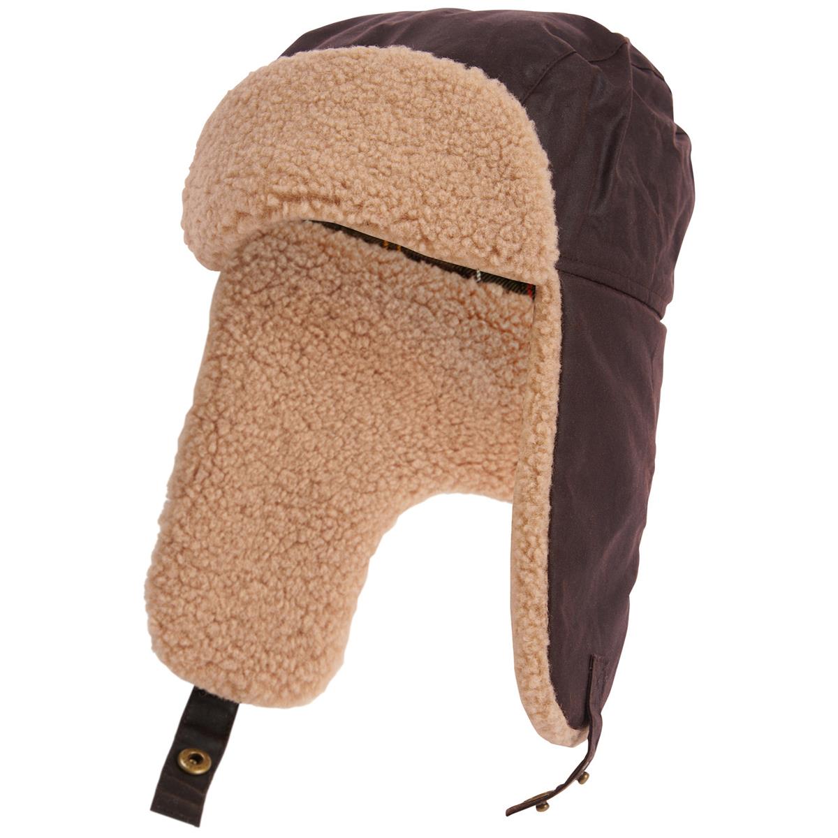 Barbour Men's Morar Wax Trapper Hat Brown Large