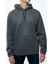 Lazer Mens Polar Fleece Pullover Hoodie Sweatshirt Grey Large
