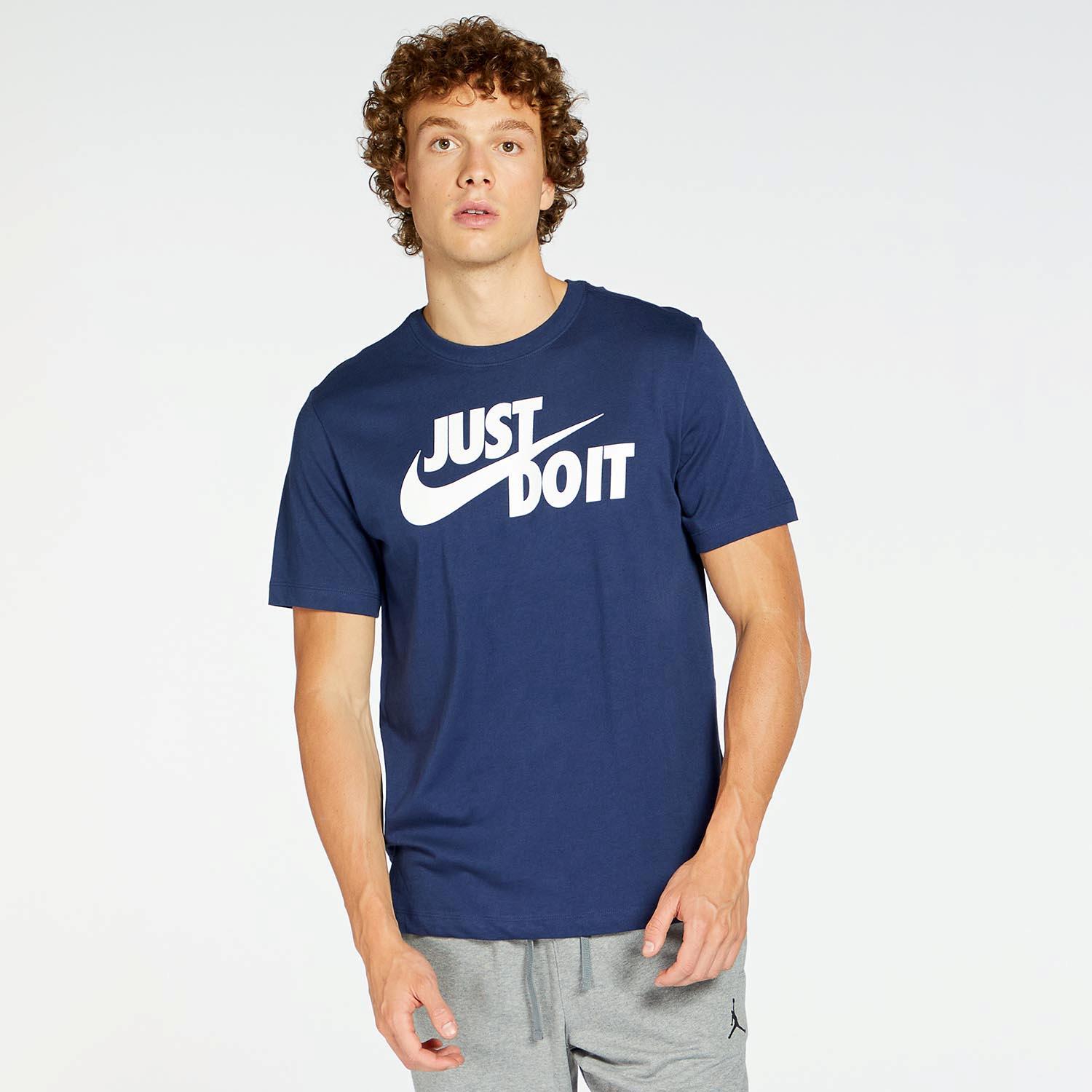 Nike Mens Regular fit Short Sleeve Graphic T-Shirt Shirt Small Blue Solid