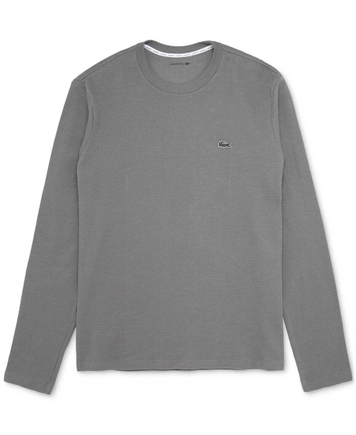 Lacoste Mens Lacoste Thermal T-Shirt Grey XS