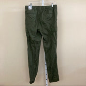 Galaxy by Harvic Mens Twill Cargo Joggers Green Medium