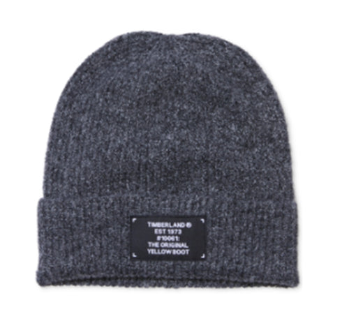 Timberland Mens Marled Cuffed Beanie Dark Grey ONE SIZE