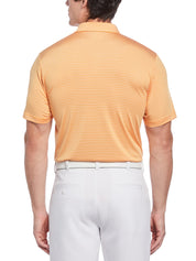 Pga Tour Men's Orange Xxl Stripe Polo Shirt