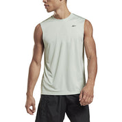 Reebok Mens Workout Ready Sleeveless Tank T Shirt Light Sage XL