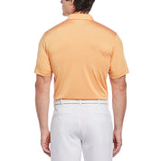 PGA TOUR Mens Single Feeder  Short Sleve Golf Polo Shirt Papaya Orange Small