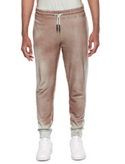 Eleven Paris Men's Spray Paint Jogger Sweat Pants Deep Taupe Beige Spray XL