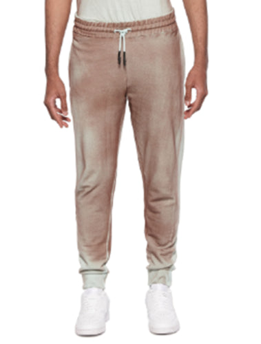 Eleven Paris Mens Jogger Pants Deep Taupe Spray Paint  Medium