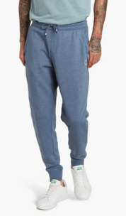 Original Penguin Mens Slim Fit Solid Fleece Jogger Sweatpants Blue 2XL