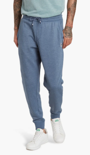 Original Penguin Mens Slim Fit Solid Fleece Jogger Sweatpants Blue 2XL