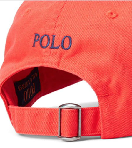 Polo Ralph Lauren Men's Cotton Chino Ball Cap Tomato Red ONE SIZE