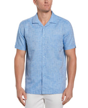 Cubavera Men's Dobby Shirt  Blue Medium