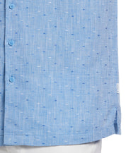 Cubavera Men's Dobby Shirt  Blue Medium