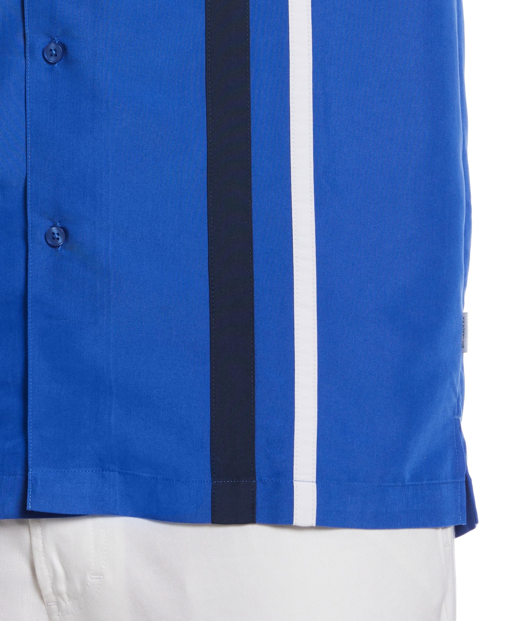 Cubavera Mens Short Sleeve Blue Button down Shirt Medium