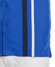 Cubavera Mens Short Sleeve Blue Button down Shirt Medium