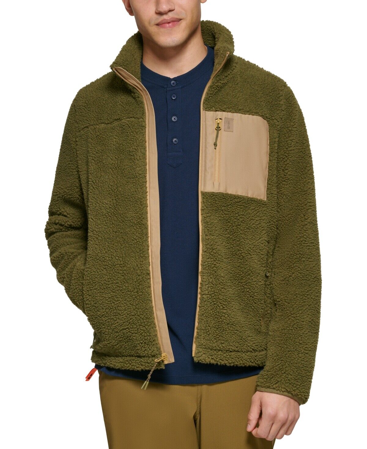 BASS OUTDOOR Mens Highline Trail Full-Zip up Jacket Forrest Night Small