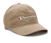 Champion Mens Logo Baseball Hat Tan Adjustable