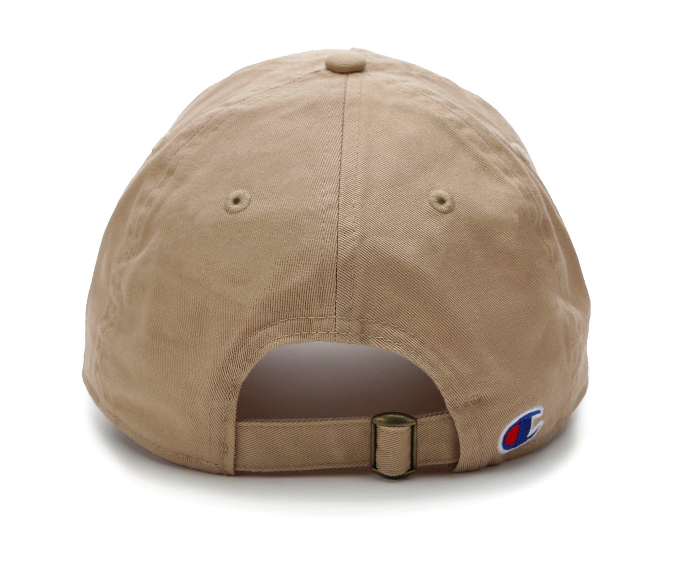 Champion Mens Logo Baseball Hat Tan Adjustable