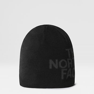 The North Face Men's Reversible Banner Beanie Hat Black Grey