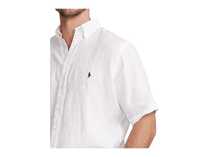 Polo Ralph Lauren Big & Tall Linen Sport Shirt  White 2XB