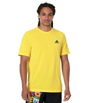 Adidas Mens Feel ready T Shirt Yellow Small