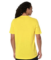 Adidas Mens Feel ready T Shirt Yellow Small