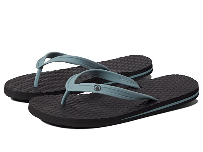 Volcom Mens Concourse Flip Flops Blue Combo 14 D Medium