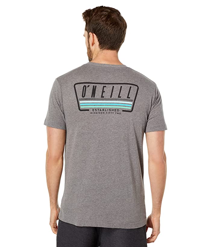 ONeill Mens Headquarters Short Sleeve T Shirt Heather Grey Large