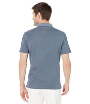 Calvin Klein Men's Dot Print Polo Shirt  Flint Stone   Blue Small