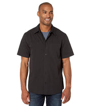 Calvin Klein Men's Black Garment Dyed Pocket Button Down Shirt  Small