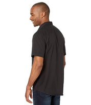 Calvin Klein Men's Black Garment Dyed Pocket Button Down Shirt  Small