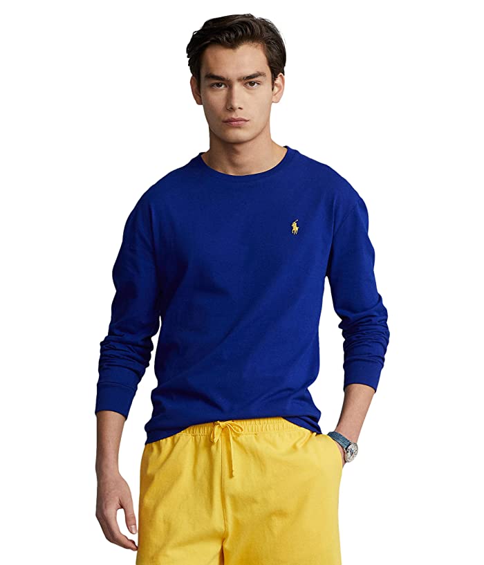 Polo Ralph Lauren Classic Fit Polo Pony Long Sleeve T-Shirt XL Blue