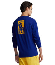 Polo Ralph Lauren Classic Fit Polo Pony Long Sleeve T-Shirt XL Blue
