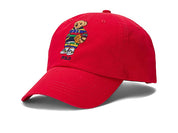 Polo Ralph Lauren Men's Polo Bear Chino Ball Cap Hat Bold Red