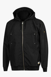 CATERPILLAR Men's Work Light Hooded Jacket Large Black