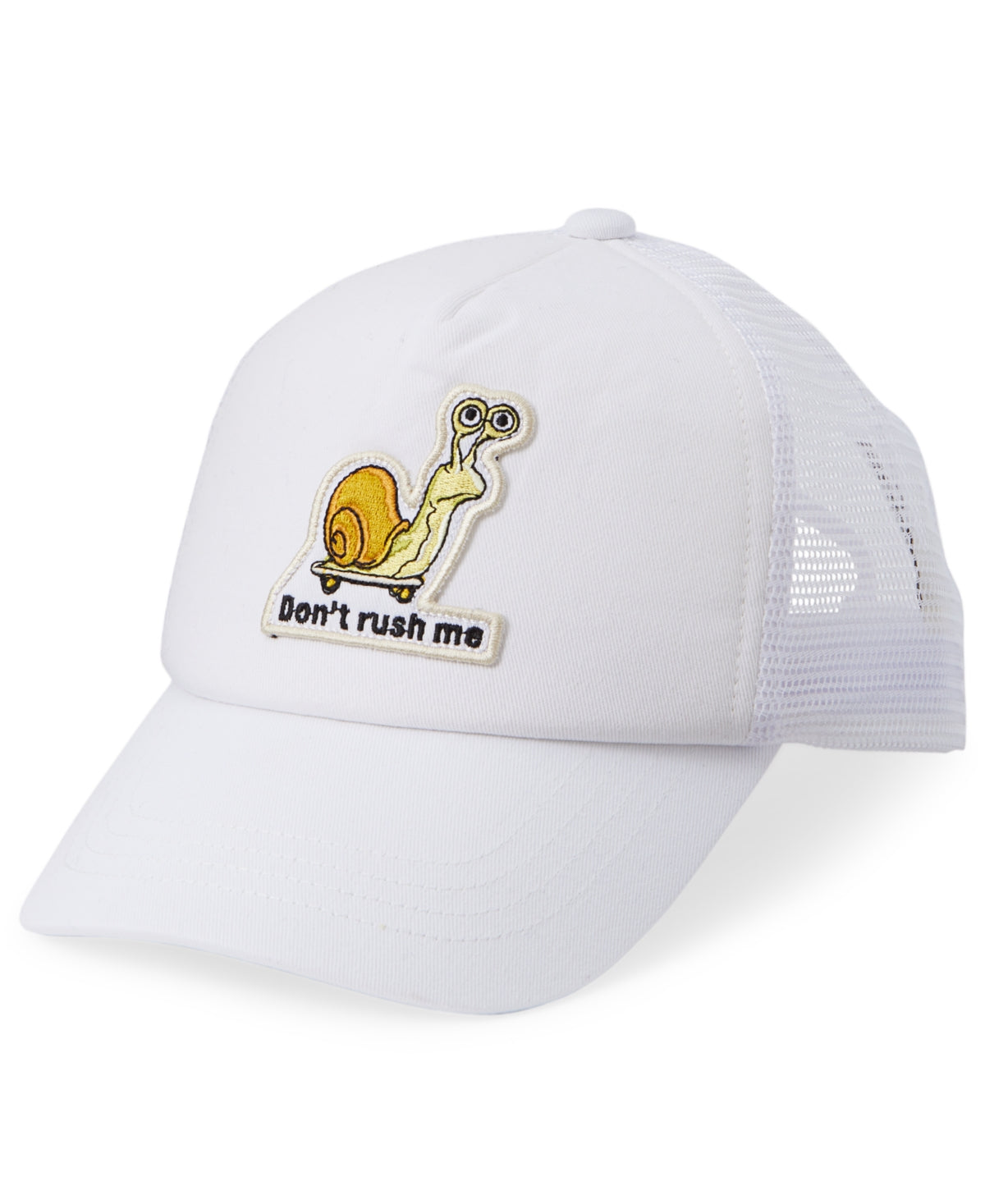 Sun Stone Mens Snail Graphic White Cap Hat OS