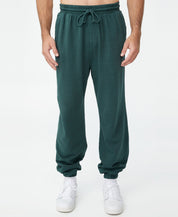 COTTON ON Mens Loose Fit Track Pants Green Medium