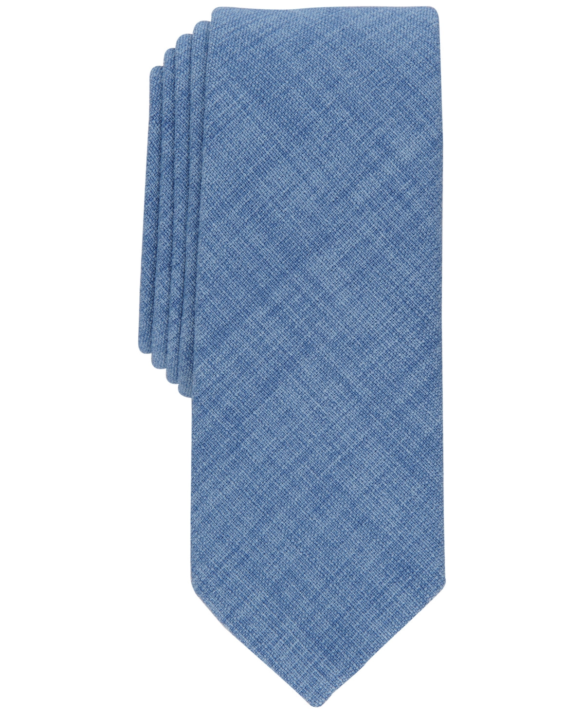 Bar Iii Men's Barclay Solid Tie Blue Necktie