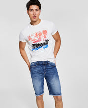 Guess Men's Slimfit Cutoff Denim Shorts Size 29 Waist Blue