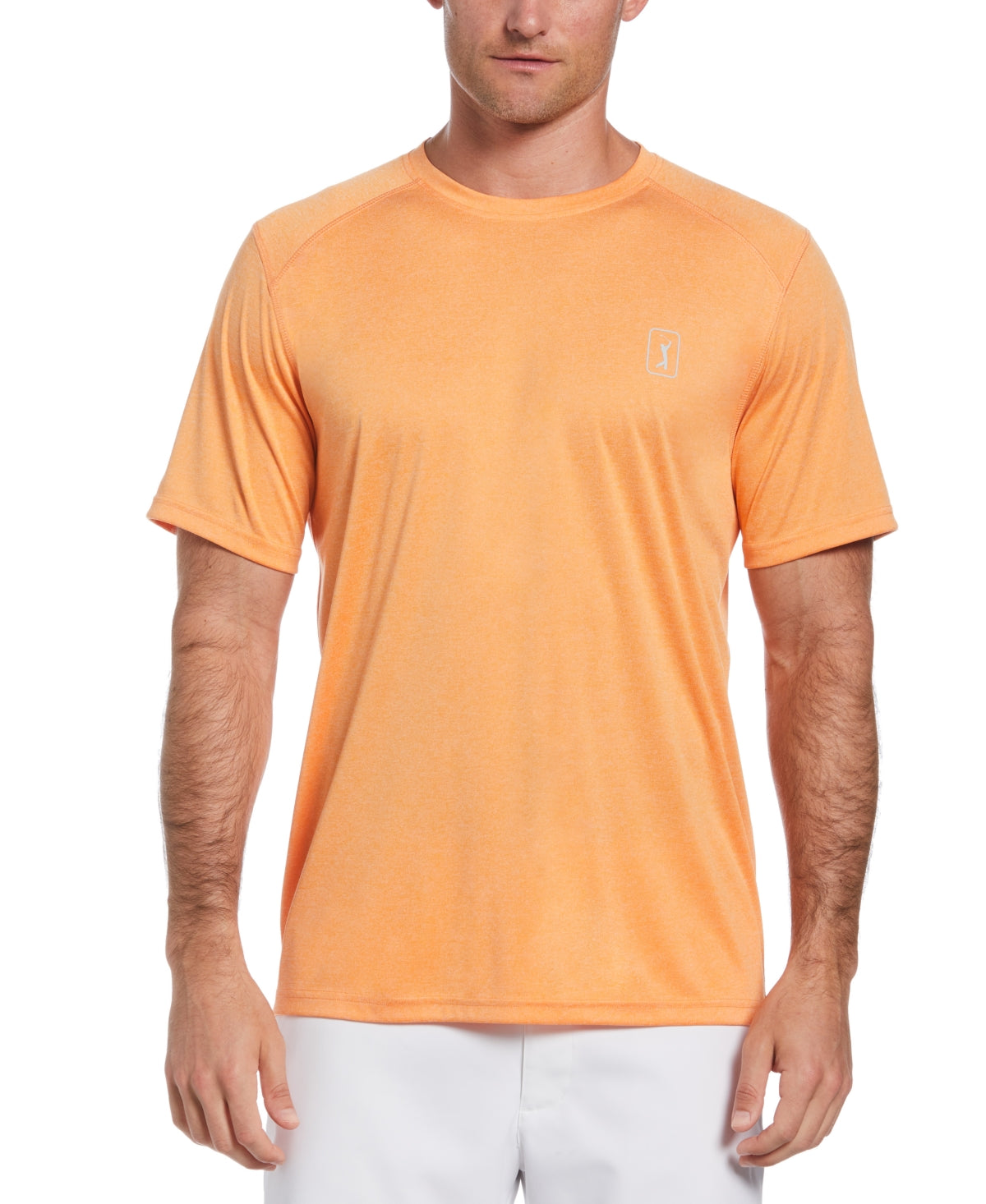 Pga Tour Men's Performance Golf T-shirt Orange Size Medium