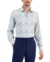 Alfani Mens Aluado Paisley Button Down Dress Shirt White 15 15 1/2 32 33