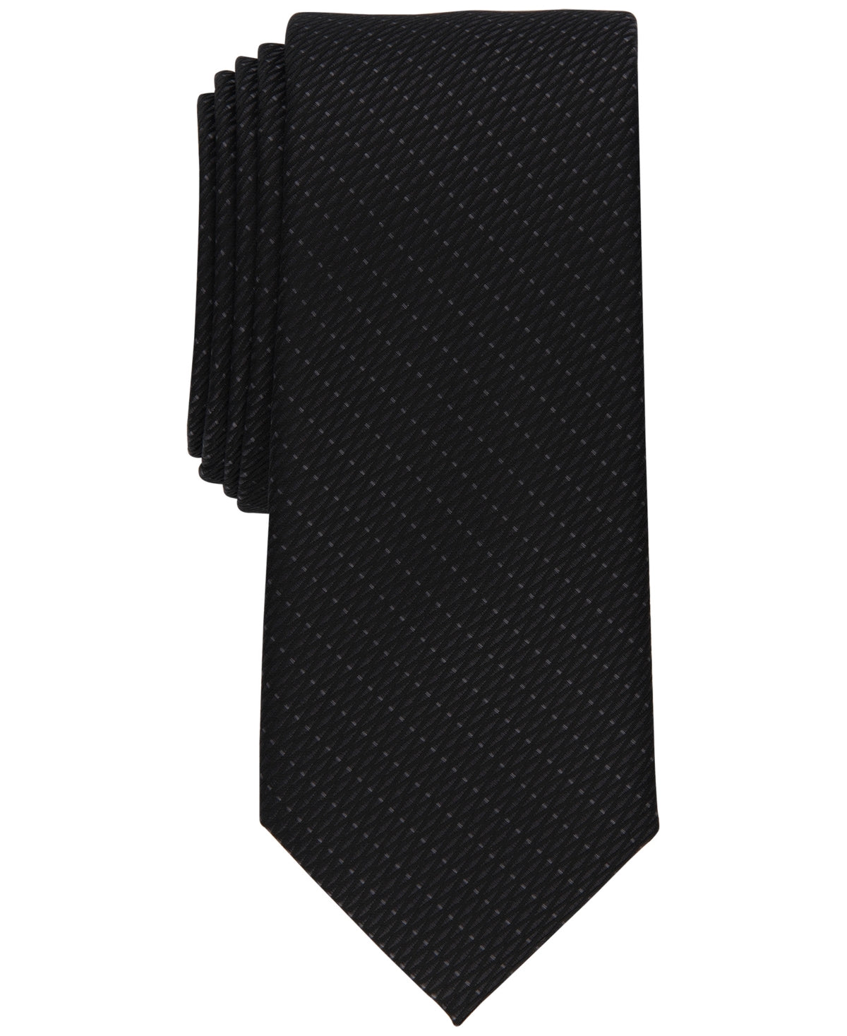 Alfani Men's Slim Geo Neat Tie Black Necktie