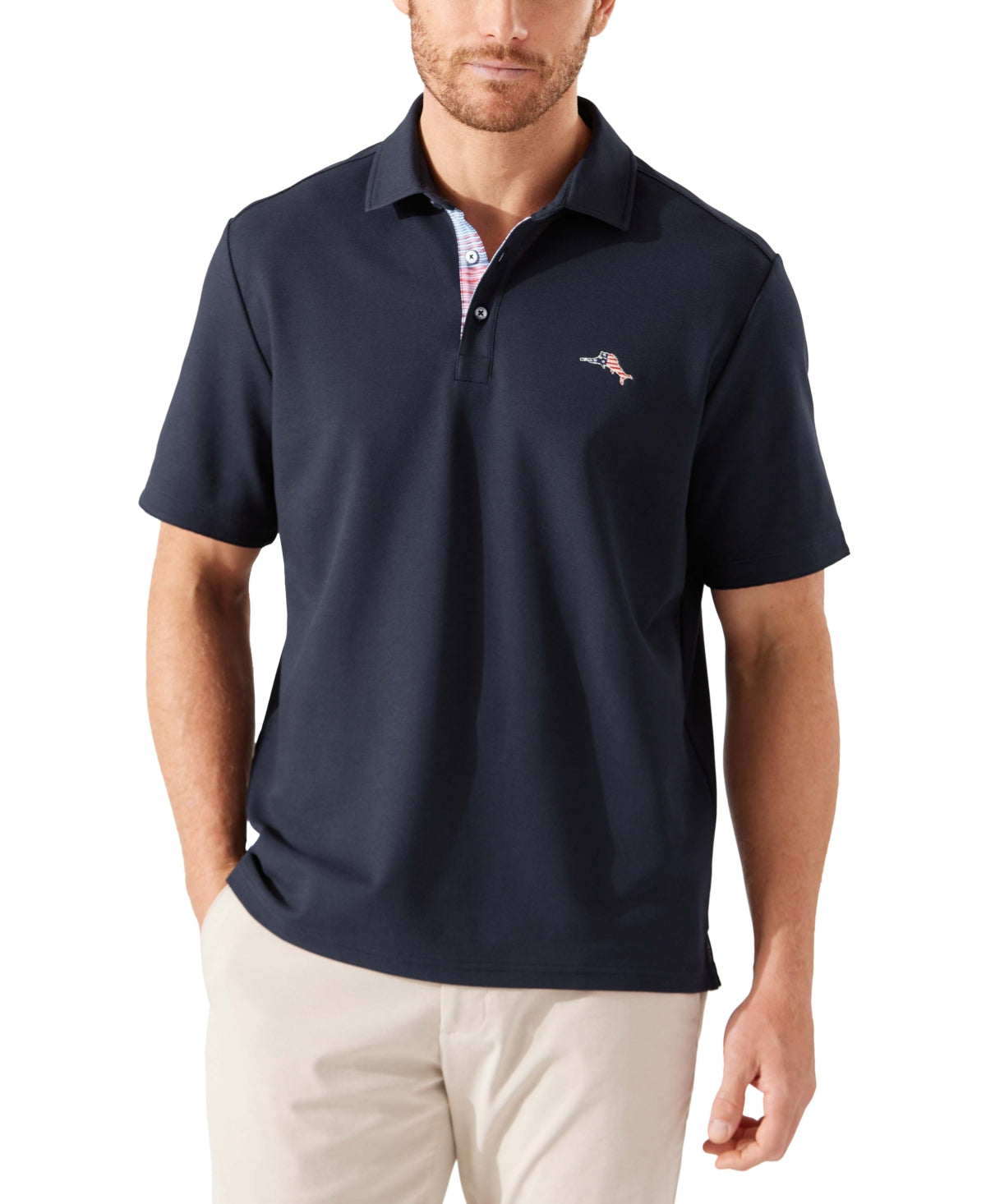 Tommy Bahama Men's Jamboree Navy XXl Island zone Polo Shirt