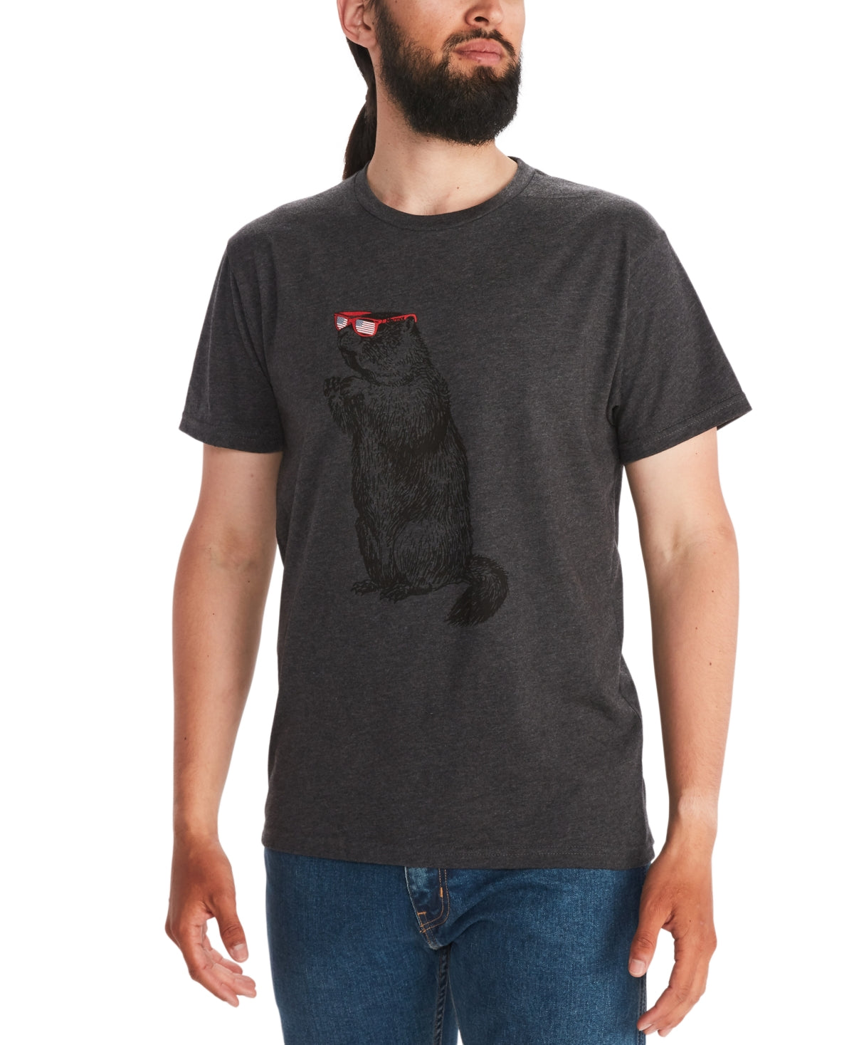 Marmot Men's Shades Short Sleeve T Shirt Charcoal Medium