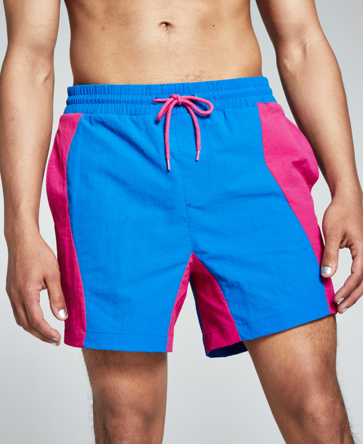 And Now This 5:31 by JEROME Lamaar Men's Regular Fit Swim Trunks Blue XL