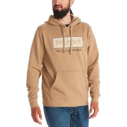 Marmot Men's Marmot Mountain Works Hoodie Sweat Shirt Medium Sandbar