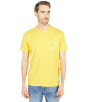 Polo Ralph Lauren Mens Classic-Fit Jersey Pocket T-Shirt Yellowfin Small