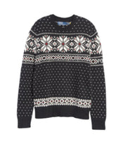 Polo Ralph Lauren Fair Isle Cotton-Blend Crewneck Sweater Black 2XL