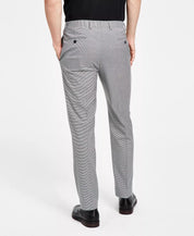 ALFANI Men's Slim-Fit Black & White Check Suit Dress Pants 34 x 34